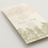 "Aspen" - Wedding Programs in Lake by Robert and Stella - Detail