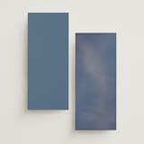 "Nouveau Frame" - Wedding Programs in Delphinium by Ashley DeMeyere - Back of Card Options