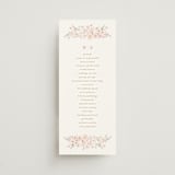 "kosmos" - Wedding Programs in Cotton Candy by Phrosné Barwood - Front