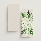 "Soft Sprigs" - Wedding Programs in Champagne by Jennifer Postorino - Back of Card Options