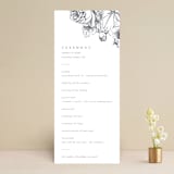 "Delicate" - Wedding Programs in Pearl by Emily Sabol Goss - Front