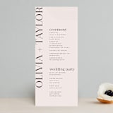 "Eclectic" - Wedding Programs in Dusty Rose by Vera Lim - Front