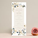 "Swept Away" - Wedding Programs in Petal by Leah Bisch - Front