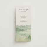 "The Vow" - Wedding Programs in Meadow by Elly - Front