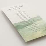 "The Vow" - Wedding Programs in Meadow by Elly - Detail