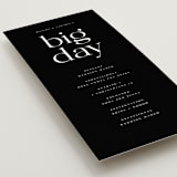 "Photographie" - Wedding Programs in Noir by Christie Garcia - Detail