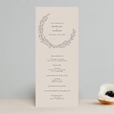 "leafy wreath" - Wedding Programs in Taupe by Ghazal Ali - Front
