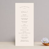 "Splendid" - Wedding Programs in Ecru by Sandra Picco Design - Front