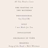 "Splendid" - Wedding Programs in Ecru by Sandra Picco Design - Detail