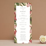 "Tropical Flowers" - Wedding Programs in Sunrise by Jennifer Holbrook - Front
