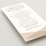"Getaway" - Wedding Programs in Snow by Erin L. Wilson - Detail