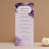 "Elisa" - Wedding Programs in Orchid by Simona Camp - Front