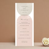 "Arched" - Wedding Programs in Carnation by Brianne Larsen - Front
