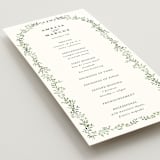 "Monogramed Arch" - Wedding Programs in Mojito by Susan Moyal - Detail