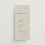 "Astoria" - Wedding Programs in Spring by Kelly Schmidt - Front