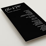 "Signed" - Wedding Programs in Cloud by JoAnn Jinks - Detail
