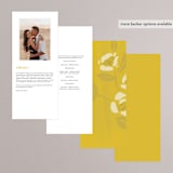 "Sophia" - Wedding Programs in Sunshine by Ani Somi - Back of Card Options
