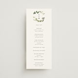 "Greenery" - Wedding Programs in Fern by Susan Moyal - Front