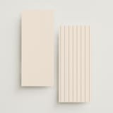 "Modern Aligned" - Wedding Programs in Creampuff by Carolyn MacLaren - Back of Card Options