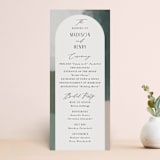 "Verdant" - Wedding Programs in Moss by Nicoletta Savod - Front