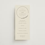 "Branched" - Wedding Programs in Almond by Brianne Larsen - Front