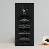 "schiacciata" - Wedding Programs in Black Dahlia by chocomocacino - Front