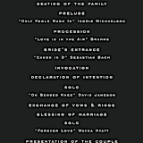 "schiacciata" - Wedding Programs in Black Dahlia by chocomocacino - Detail