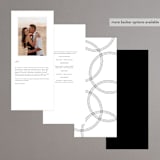 "Union Stack" - Wedding Programs in Diamond by Jessica Corliss - Back of Card Options