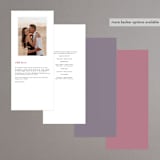 "flower press" - Wedding Programs in Mauve by Peony Rose Design - Back of Card Options