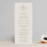 "Wine Label" - Wedding Programs in Stone by Owl and Toad - Front
