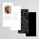 "Contour" - Wedding Programs in Ecru by Erica Krystek - Back of Card Options