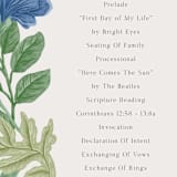 "Floral Garden" - Wedding Programs in Garden by Elly - Detail