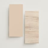 "gentleness" - Wedding Programs in Sand by Sumak Studio - Back of Card Options