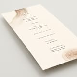 "gentleness" - Wedding Programs in Sand by Sumak Studio - Detail