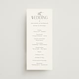 "Bold Elegance" - Wedding Programs in Snow by Katherine Moynagh - Front