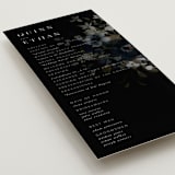 "Vintage Botanical" - Wedding Programs in Midnight by Grace Kreinbrink - Detail