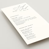 "the script" - Wedding Programs in Tuxedo by Genna Blackburn - Detail