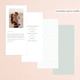 "winter's edge" - Wedding Programs in Alpine by Eric Clegg - Back of Card Options