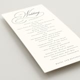 "scamorza" - Wedding Programs in Pearl by chocomocacino - Detail