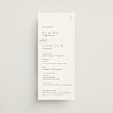 "Paire" - Wedding Programs in Tuxedo by Kate Ahn - Front