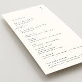 "Paire" - Wedding Programs in Tuxedo by Kate Ahn - Detail