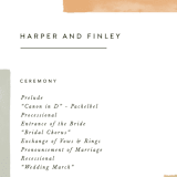 "Concord" - Wedding Programs in Moss by Robert and Stella - Detail