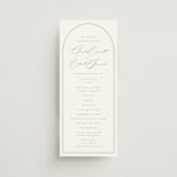 "Amelia" - Wedding Programs in Olive by Kristie Kern - Front