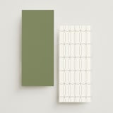 "Amelia" - Wedding Programs in Olive by Kristie Kern - Back of Card Options