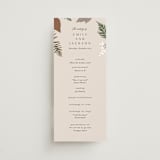 "Autumnal" - Wedding Programs in Natural by Alethea and Ruth - Front