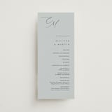 "Corner" - Wedding Programs in Sky by Kelly Schmidt - Front