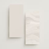 "Corner" - Wedding Programs in Silk by Kelly Schmidt - Back of Card Options