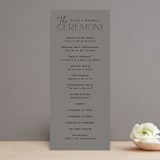 "The Ultimate After Party" - Wedding Programs in Fog by Becky Nimoy - Front