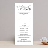 "This and That" - Wedding Programs in Diamond by Jessica Corliss - Front