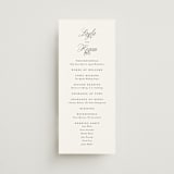 "Simply Classic" - Wedding Programs in Ebony by Laura Hamm - Front